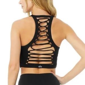 Alo Yoga Black Movement Sports Bra